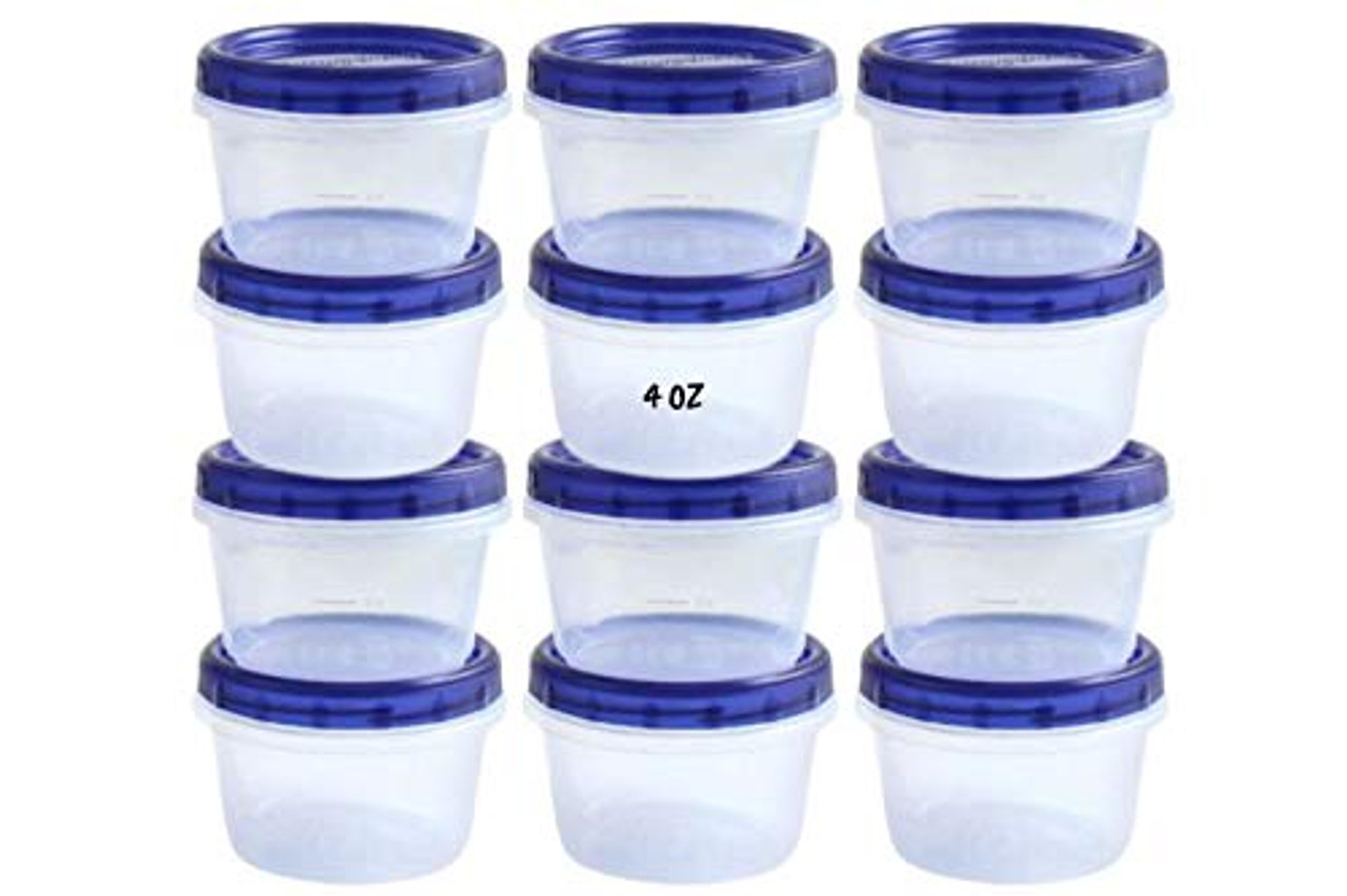 HomeyGear 12 Pack Small Twist Top Food Storage Containers Leak